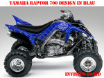 Invision Plaid Blau für Yamaha Raptor YFM 700 R 2006-2012